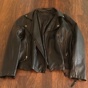 Max Studio - Black Faux Leather Jacket
